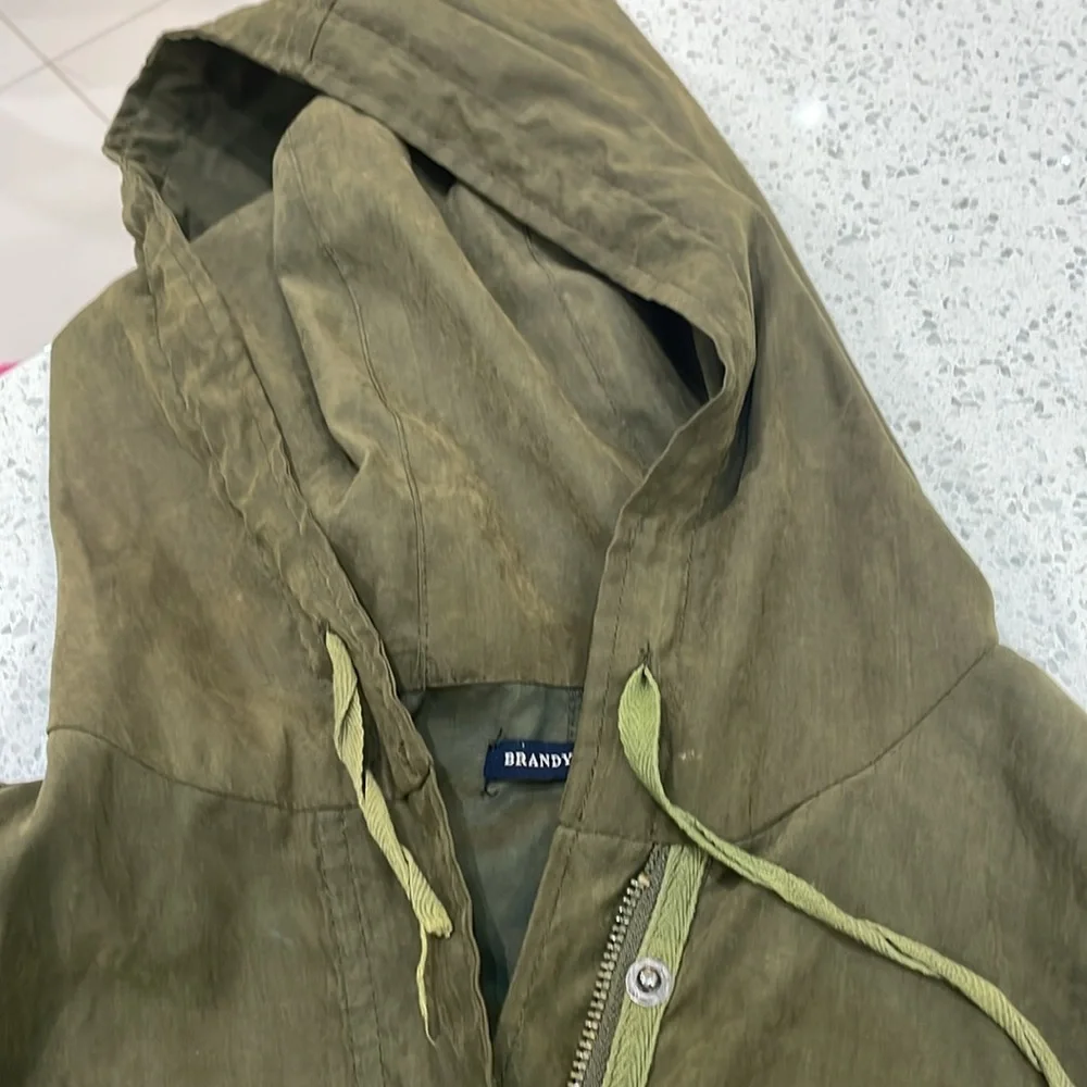 Brandy Melville Army Green Hailey Utility Jacket One Size med - Picture 5 of 10